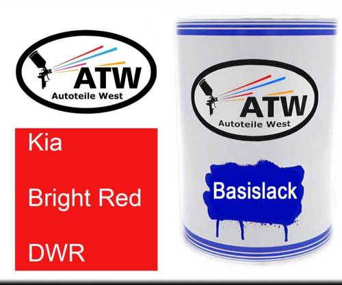 Kia, Bright Red, DWR: 500ml Lackdose, von ATW Autoteile West.